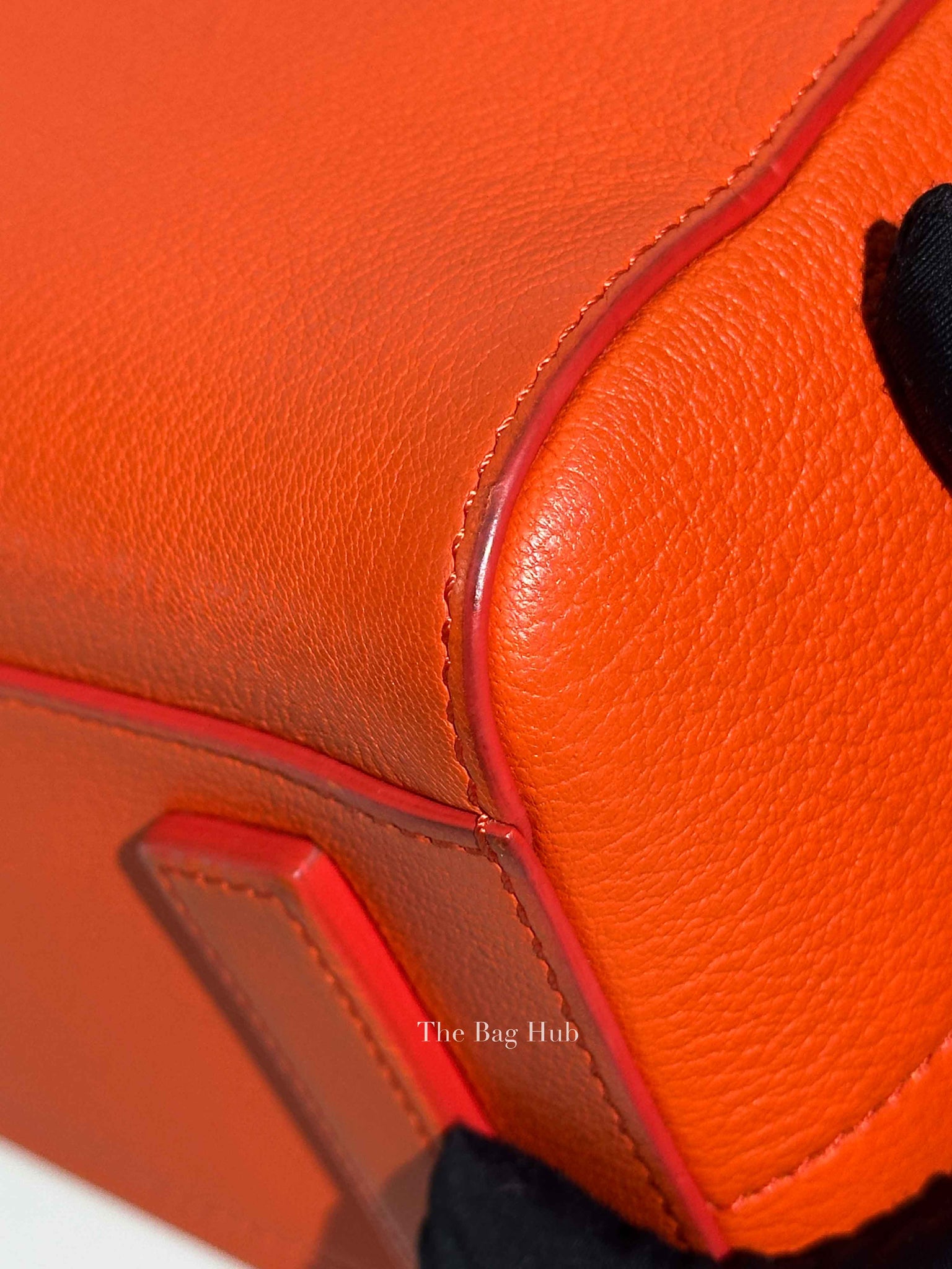 Givenchy Orange Leather Small Antigona Bag