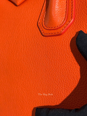 Givenchy Orange Leather Small Antigona Bag