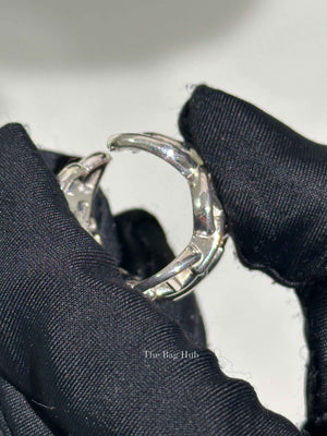 Hermes Silver Chain D'Ancre Enchainee Large Ring Size 53