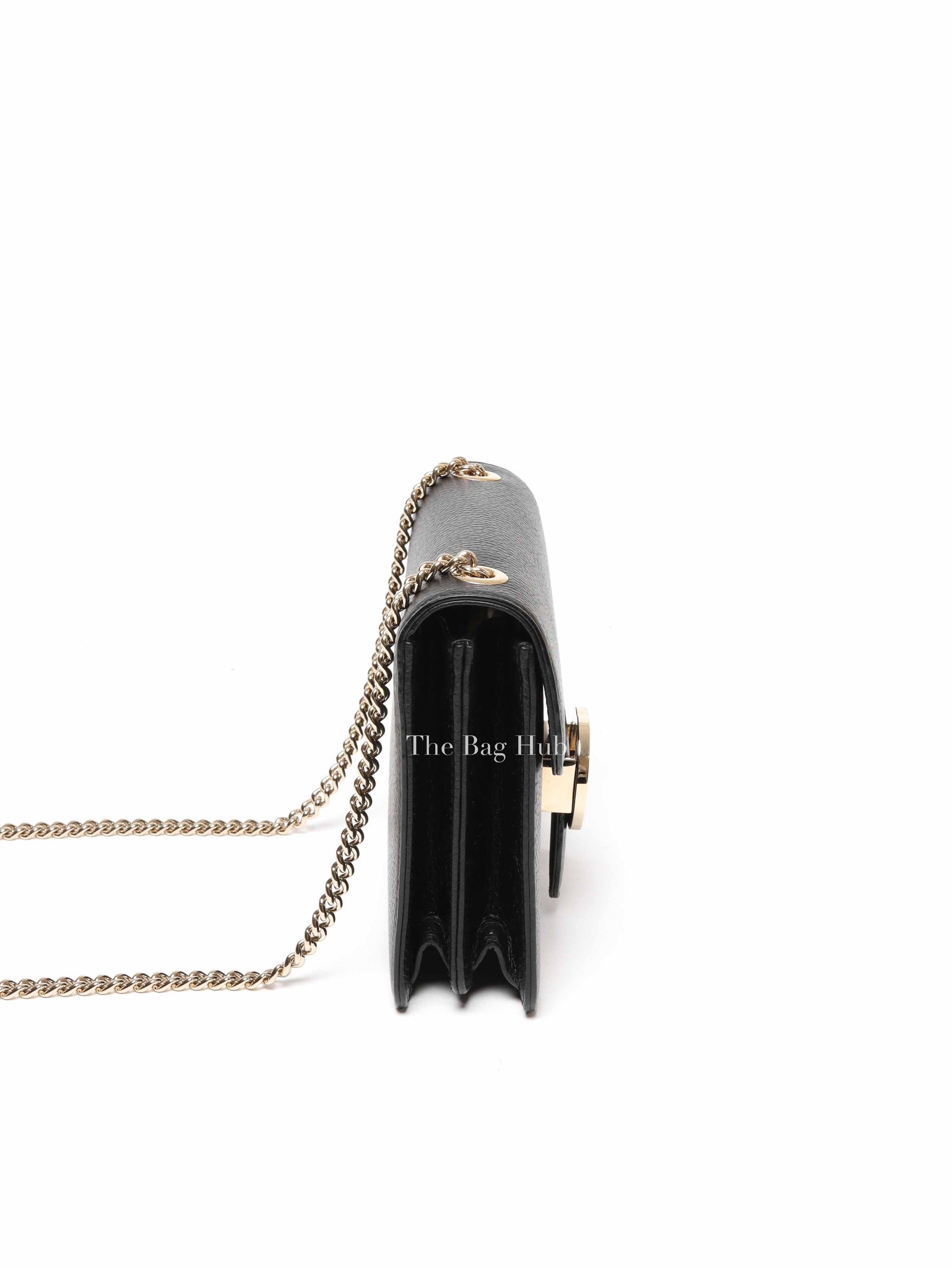 Gucci Black Calfskin Interlocking G Small Bag