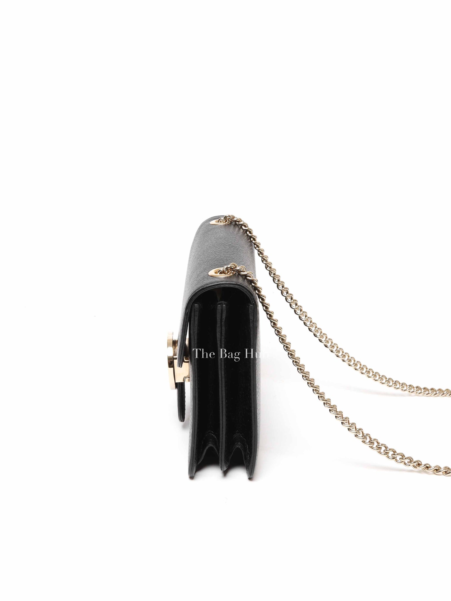 Gucci Black Calfskin Interlocking G Small Bag