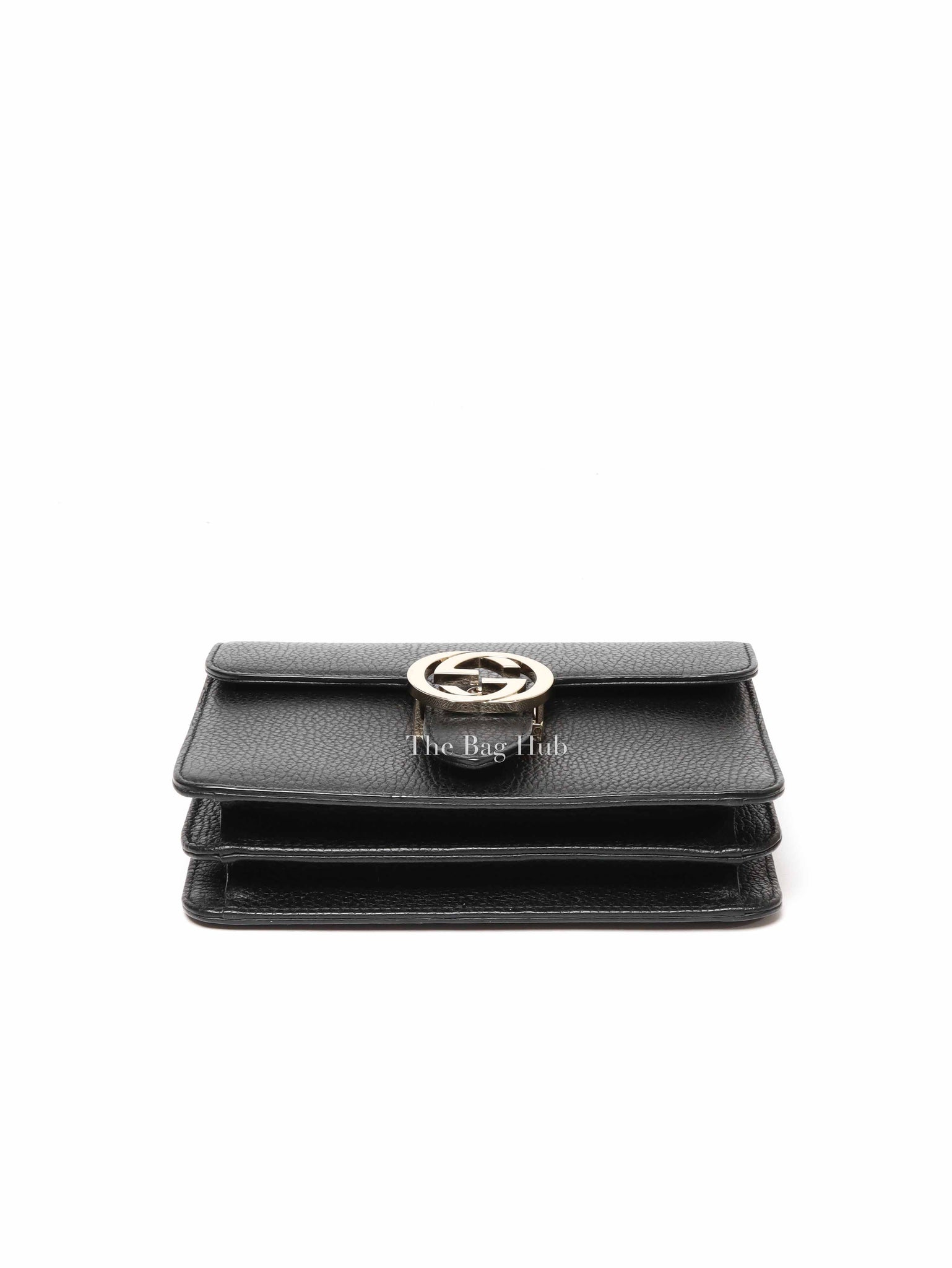 Gucci Black Calfskin Interlocking G Small Bag