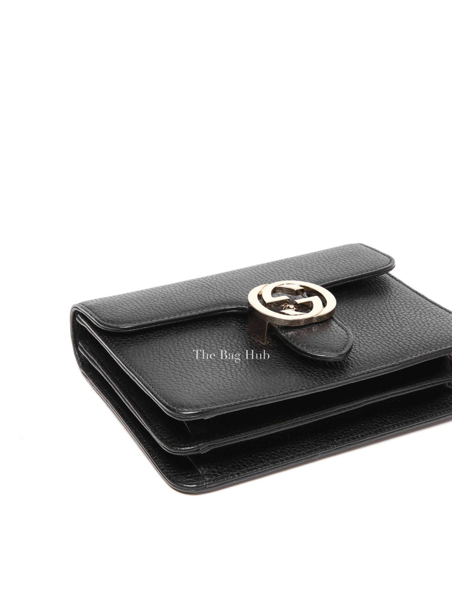 Gucci Black Calfskin Interlocking G Small Bag