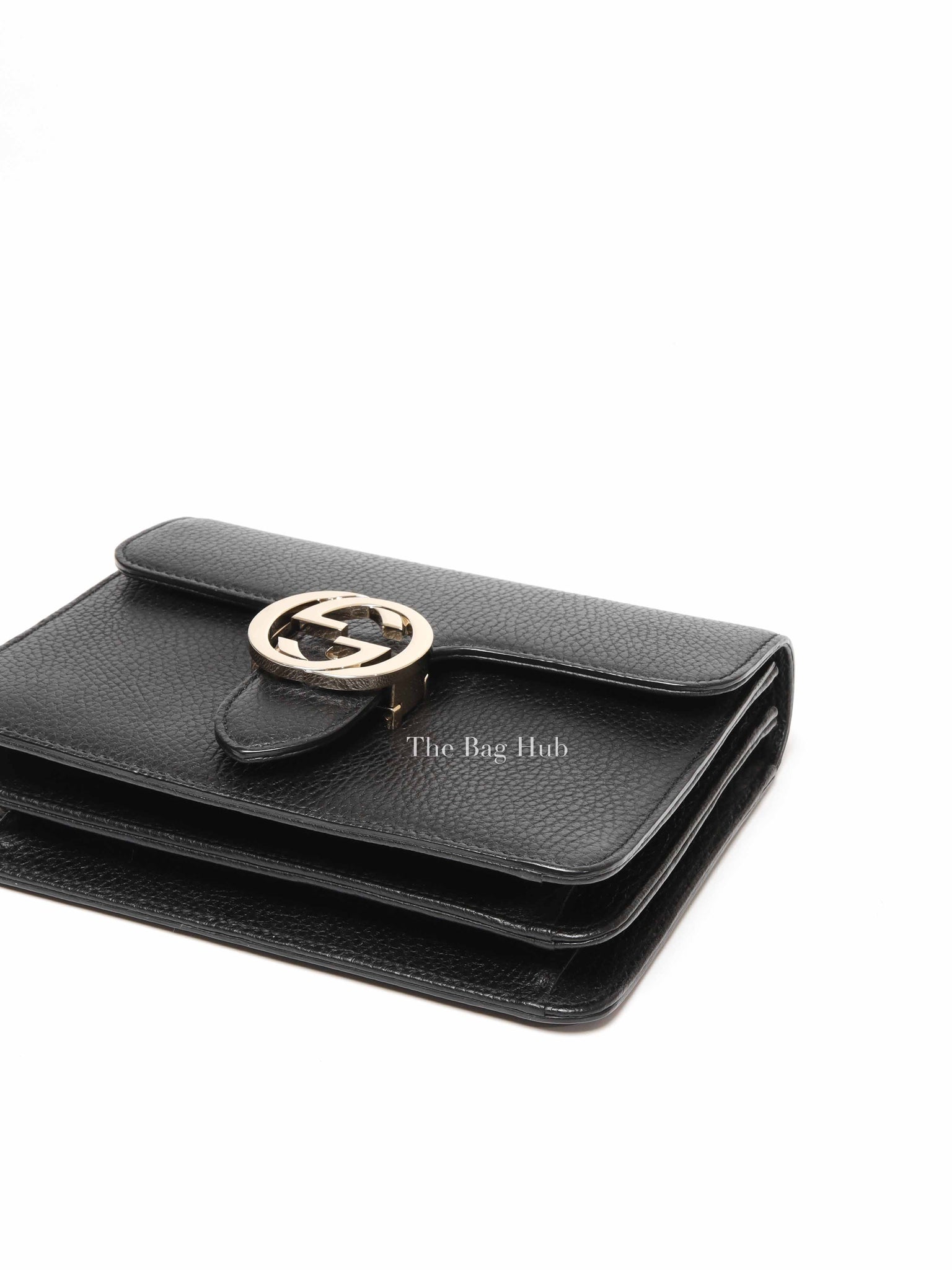 Gucci Black Calfskin Interlocking G Small Bag