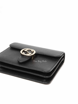 Gucci Black Calfskin Interlocking G Small Bag