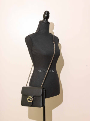 Gucci Black Calfskin Interlocking G Small Bag