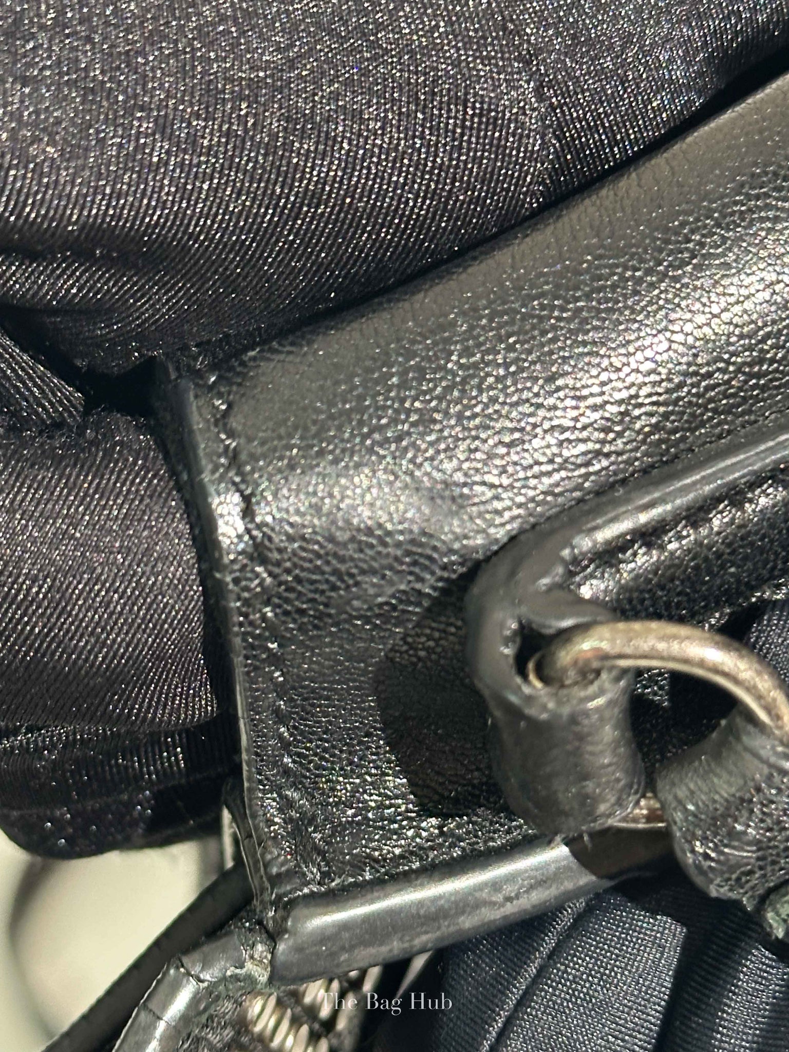 Saint Laurent Black Leather Studded Charlotte Small Messenger Bag