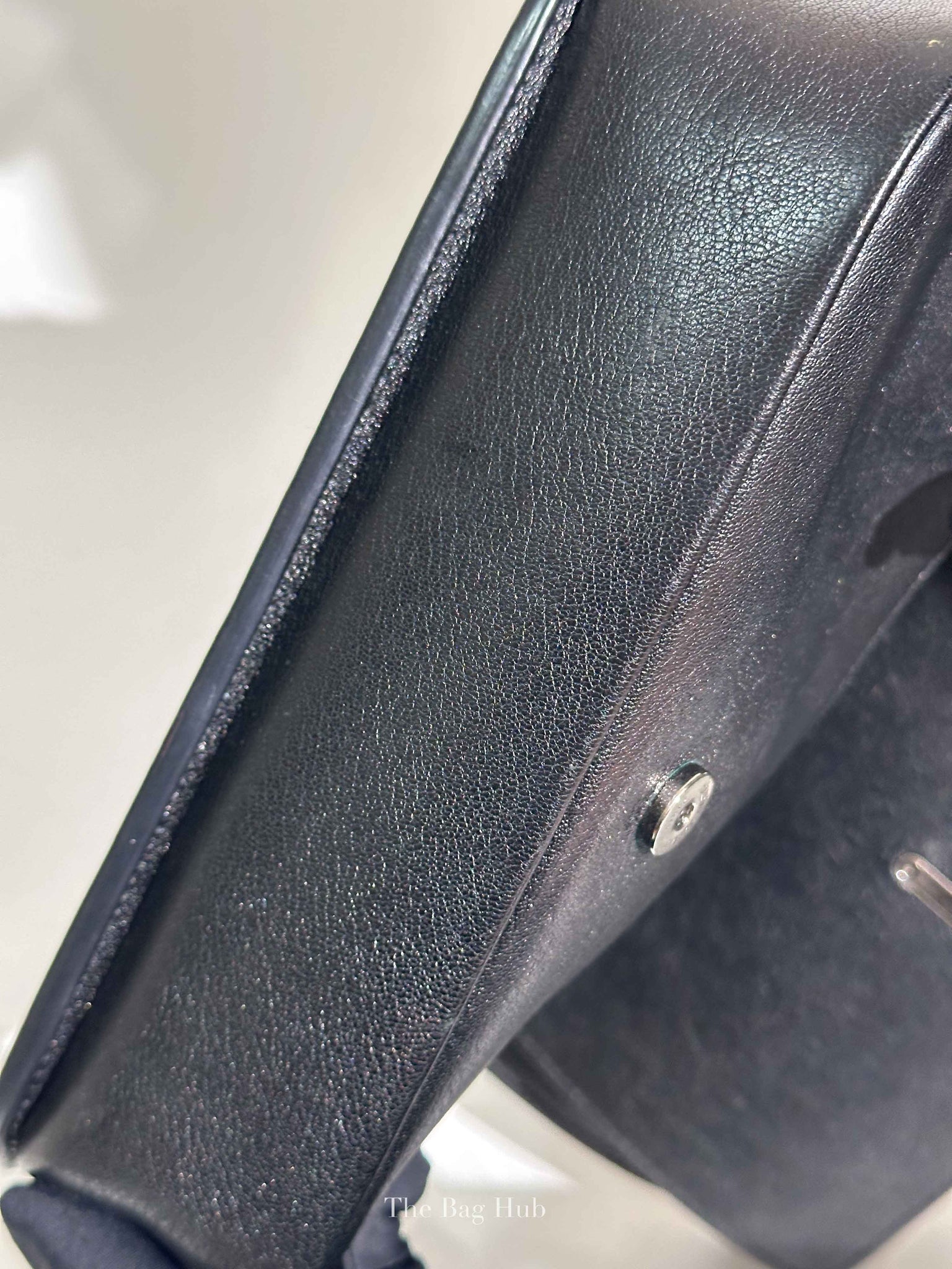 Saint Laurent Black Leather Studded Charlotte Small Messenger Bag