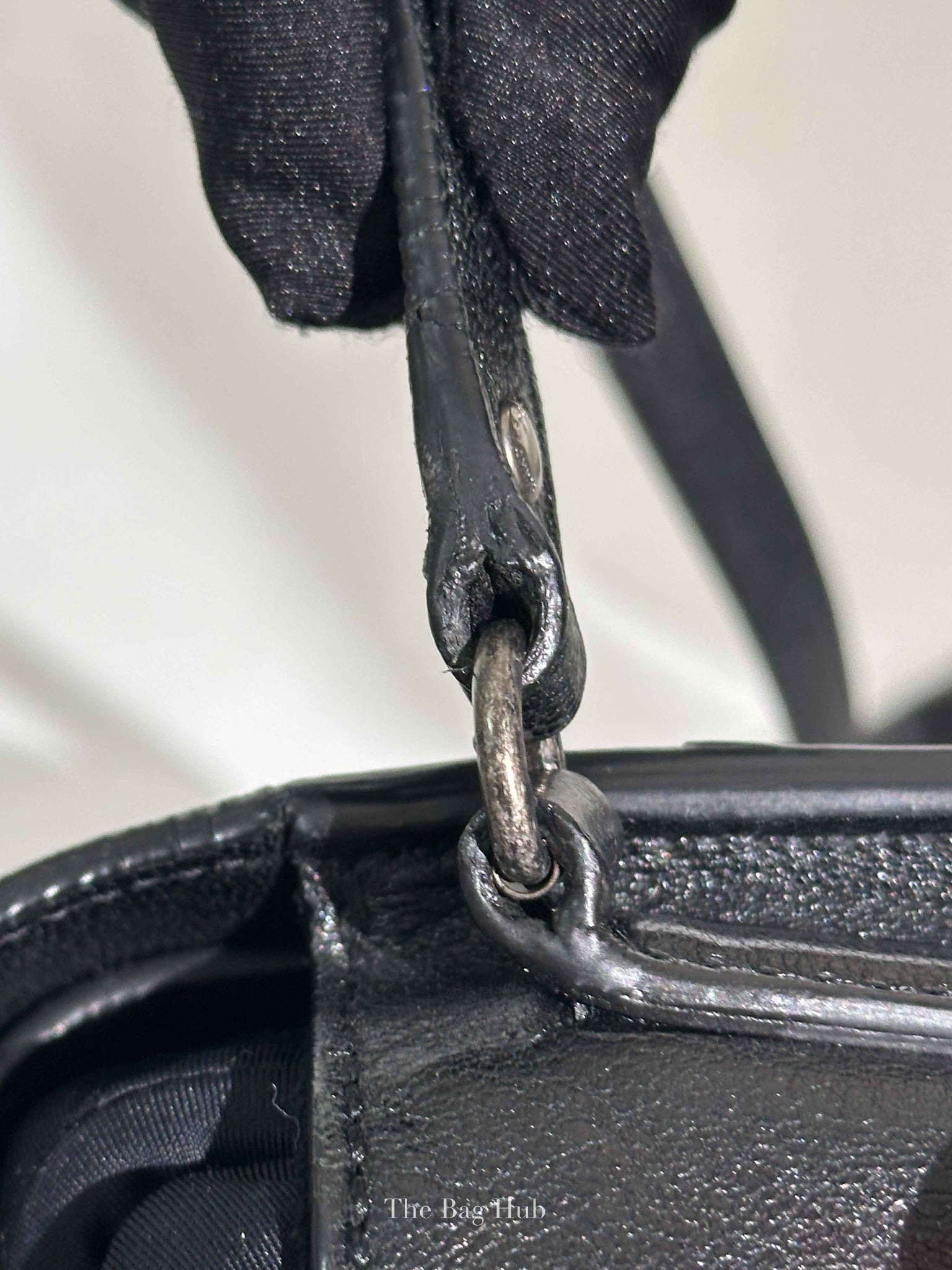 Saint Laurent Black Leather Studded Charlotte Small Messenger Bag