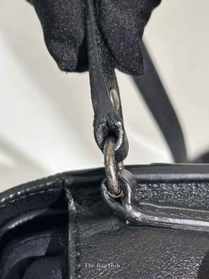 Saint Laurent Black Leather Studded Charlotte Small Messenger Bag