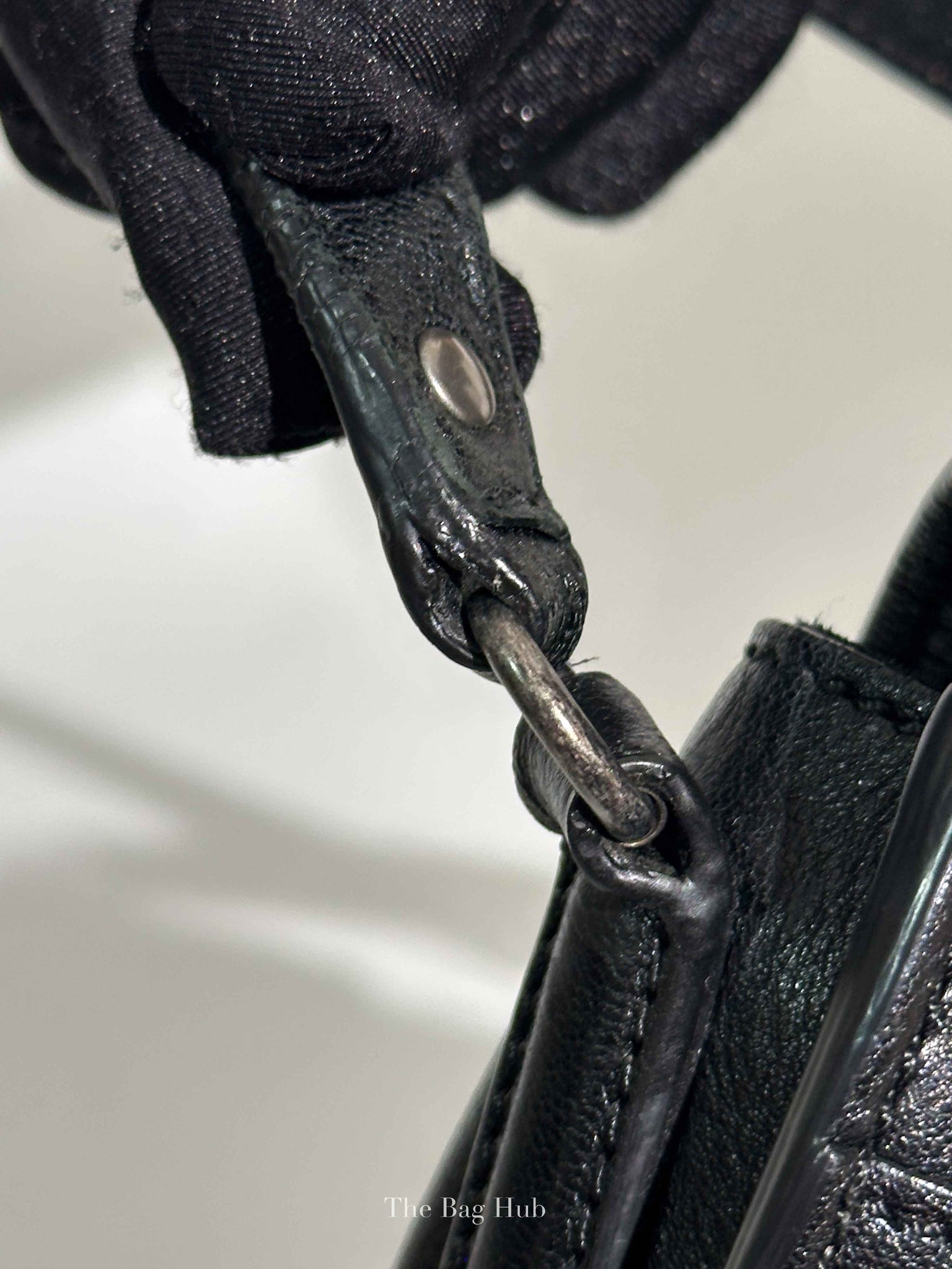 Saint Laurent Black Leather Studded Charlotte Small Messenger Bag