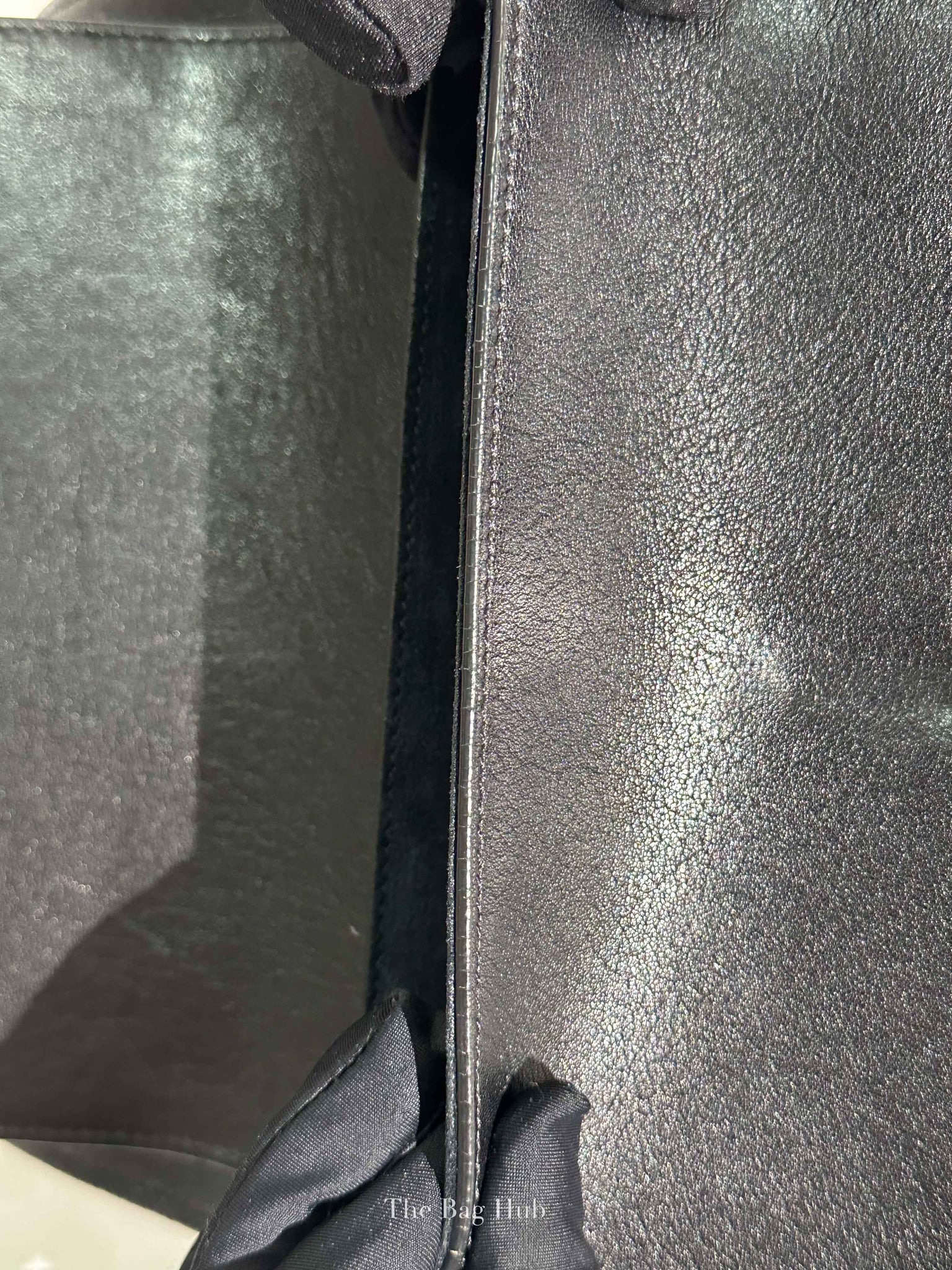 Saint Laurent Black Leather Studded Charlotte Small Messenger Bag