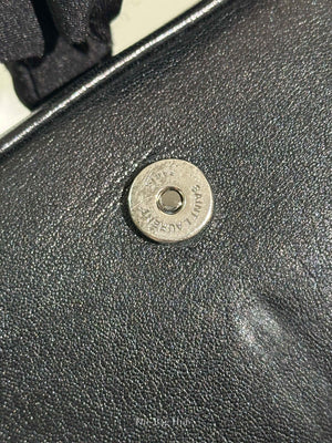 Saint Laurent Black Leather Studded Charlotte Small Messenger Bag