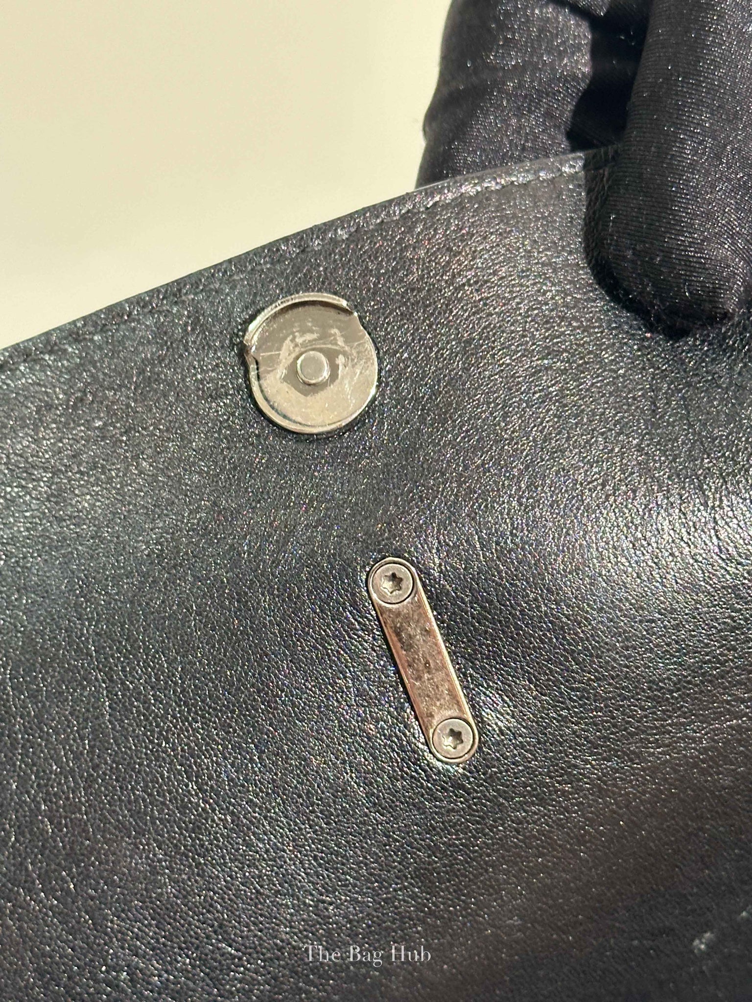Saint Laurent Black Leather Studded Charlotte Small Messenger Bag