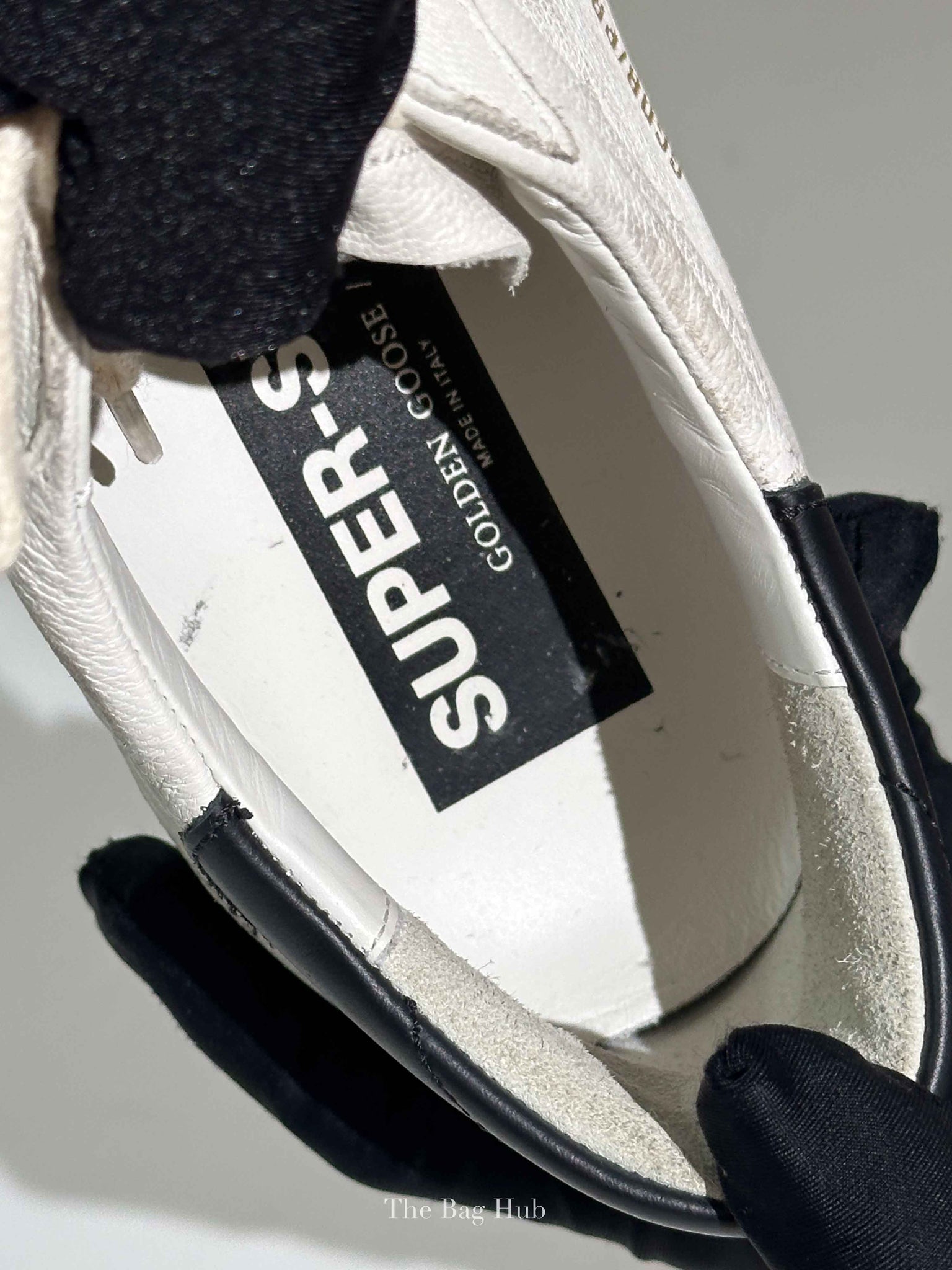 Golden Goose White/Dove Grey/Black Super-Star Classic Sneakers Size 42