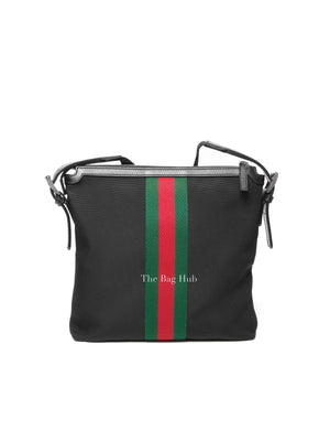 Gucci Black Techno Canvas Web Medium Messenger Bag