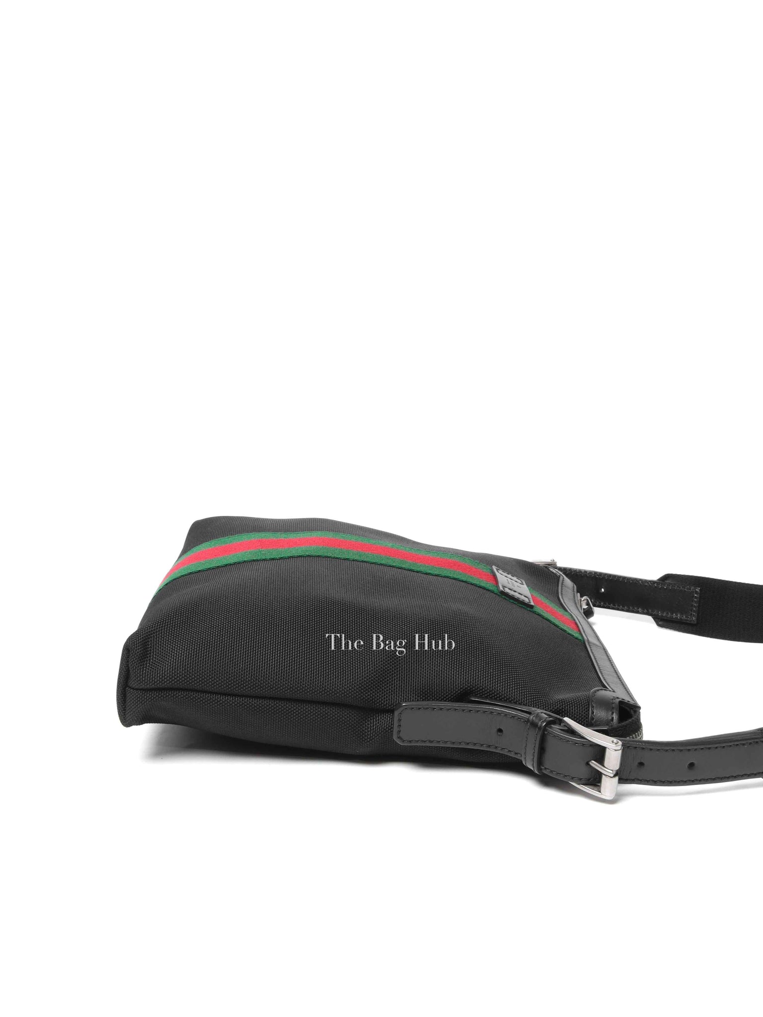 Gucci Black Techno Canvas Web Medium Messenger Bag