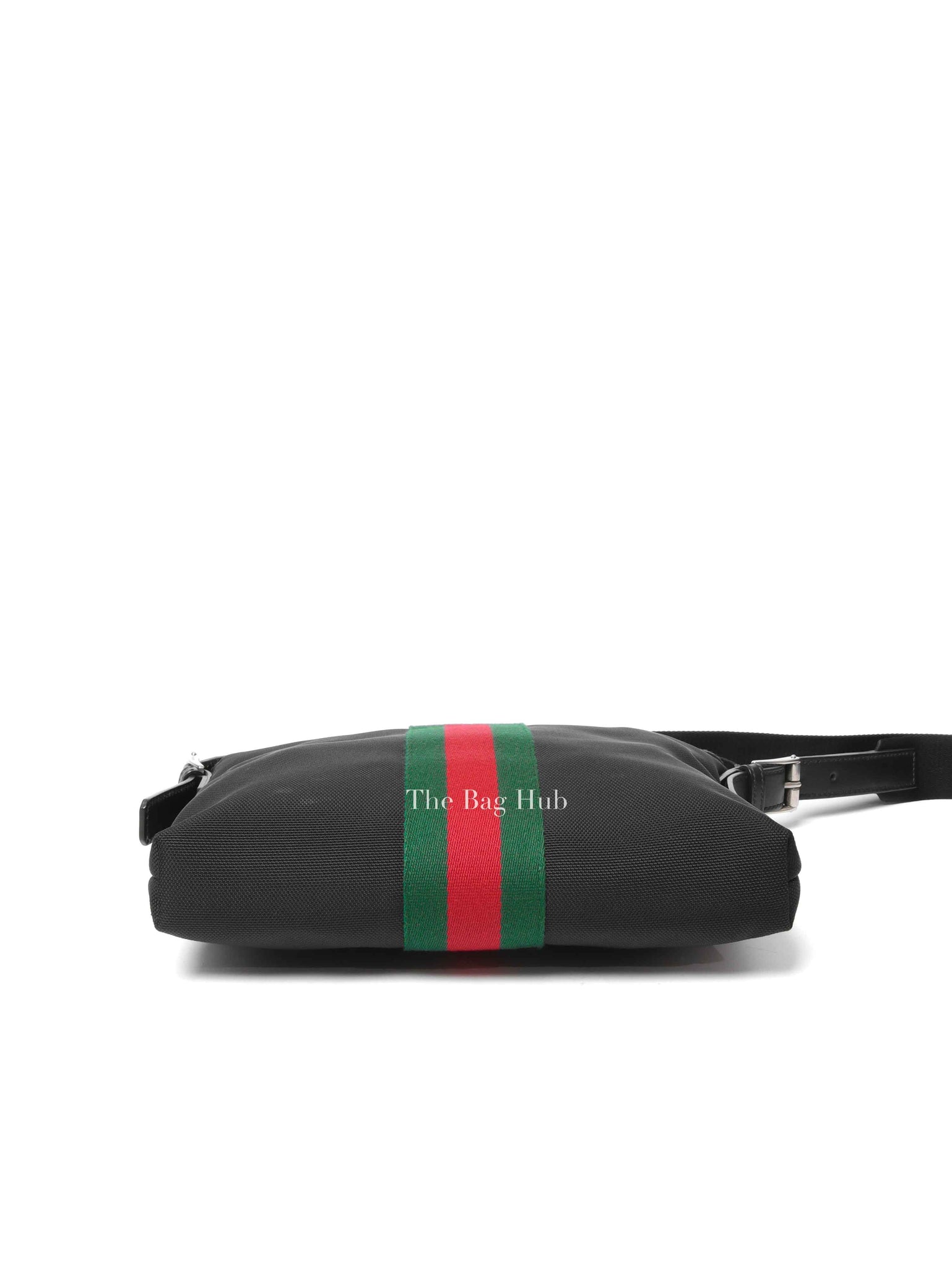Gucci Black Techno Canvas Web Medium Messenger Bag
