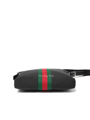 Gucci Black Techno Canvas Web Medium Messenger Bag