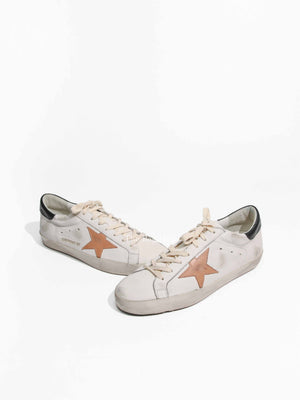 Golden Goose White/Dove Grey/Black Super-Star Classic Sneakers Size 42