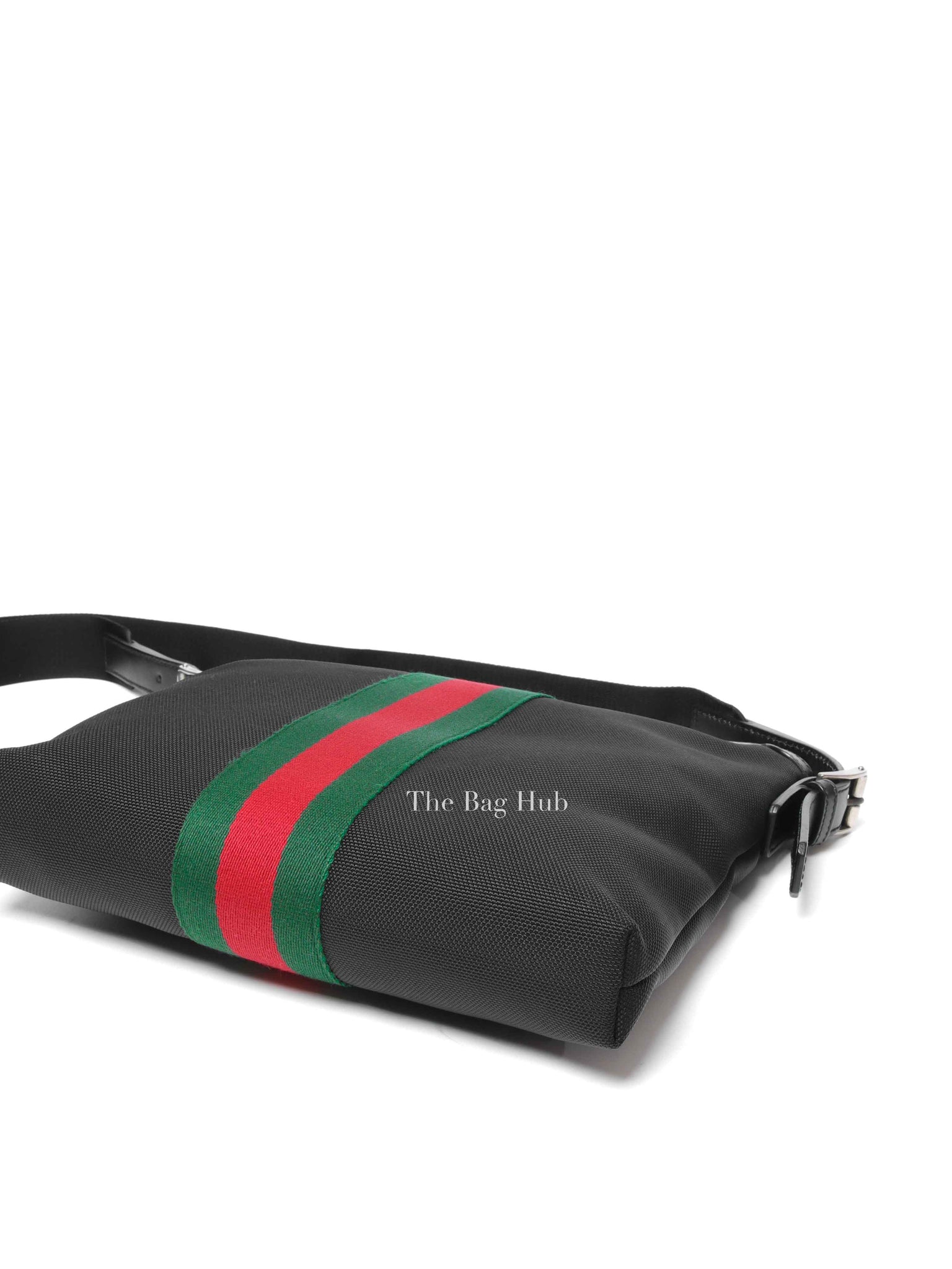 Gucci Black Techno Canvas Web Medium Messenger Bag