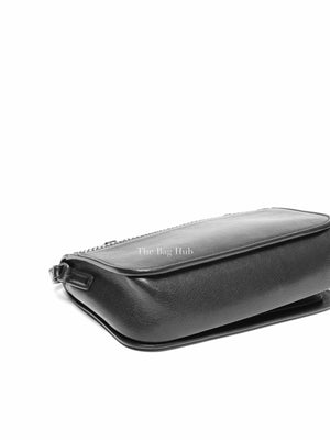 Saint Laurent Black Leather Studded Charlotte Small Messenger Bag