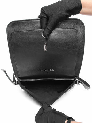 Saint Laurent Black Leather Studded Charlotte Small Messenger Bag