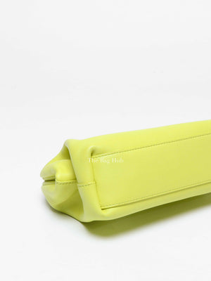 Bottega Veneta Lime Leather The Point Triangle Small Shoulder Bag