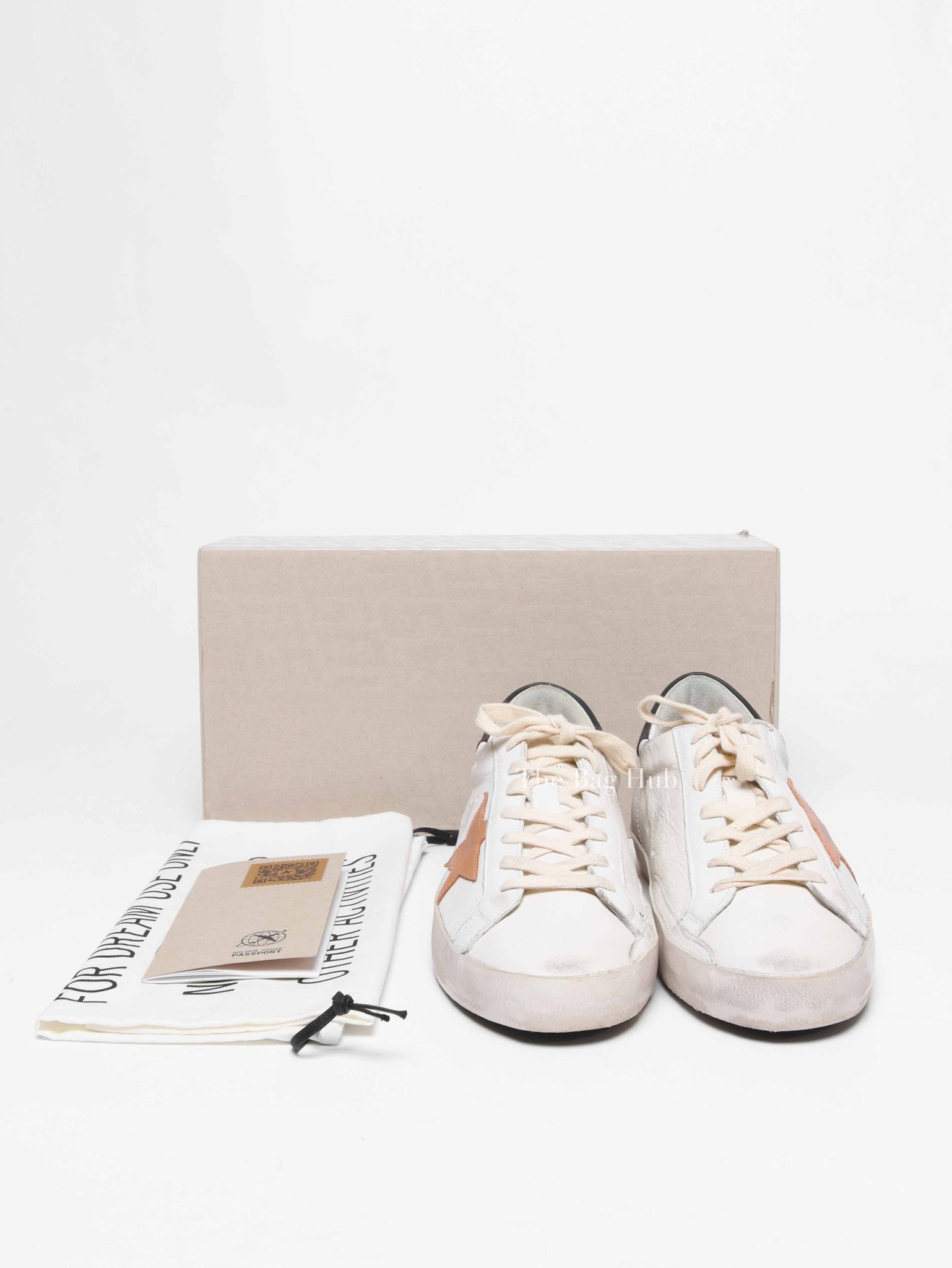 Golden Goose White/Dove Grey/Black Super-Star Classic Sneakers Size 42