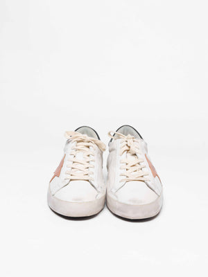 Golden Goose White/Dove Grey/Black Super-Star Classic Sneakers Size 42