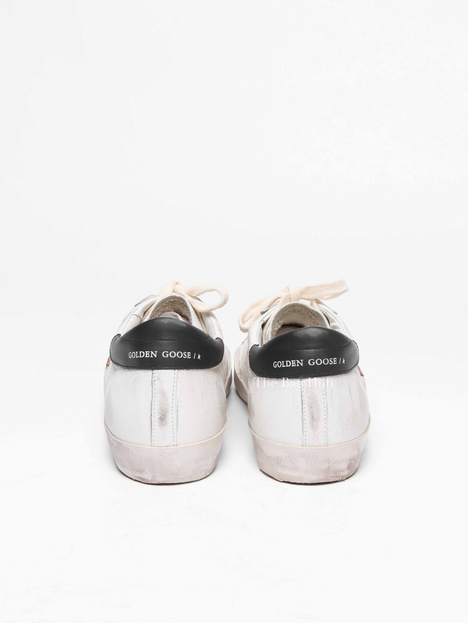 Golden Goose White/Dove Grey/Black Super-Star Classic Sneakers Size 42