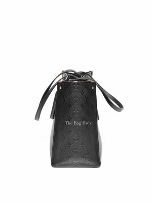 Louis Vuitton Black Leather Empreinte Monogram Giant OnTheGo MM Tote Bag