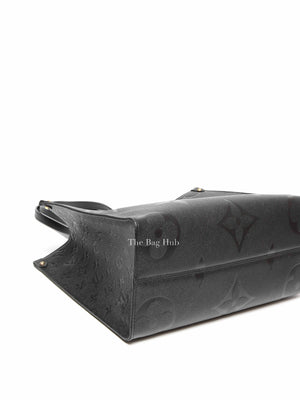 Louis Vuitton Black Leather Empreinte Monogram Giant OnTheGo MM Tote Bag