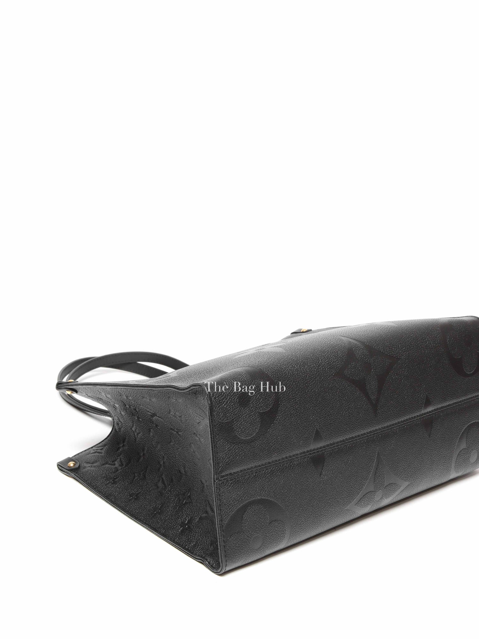 Louis Vuitton Black Leather Empreinte Monogram Giant OnTheGo MM Tote Bag