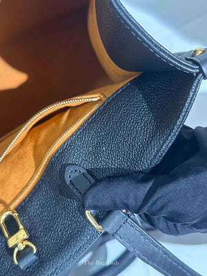 Louis Vuitton Black Leather Empreinte Monogram Giant OnTheGo MM Tote Bag