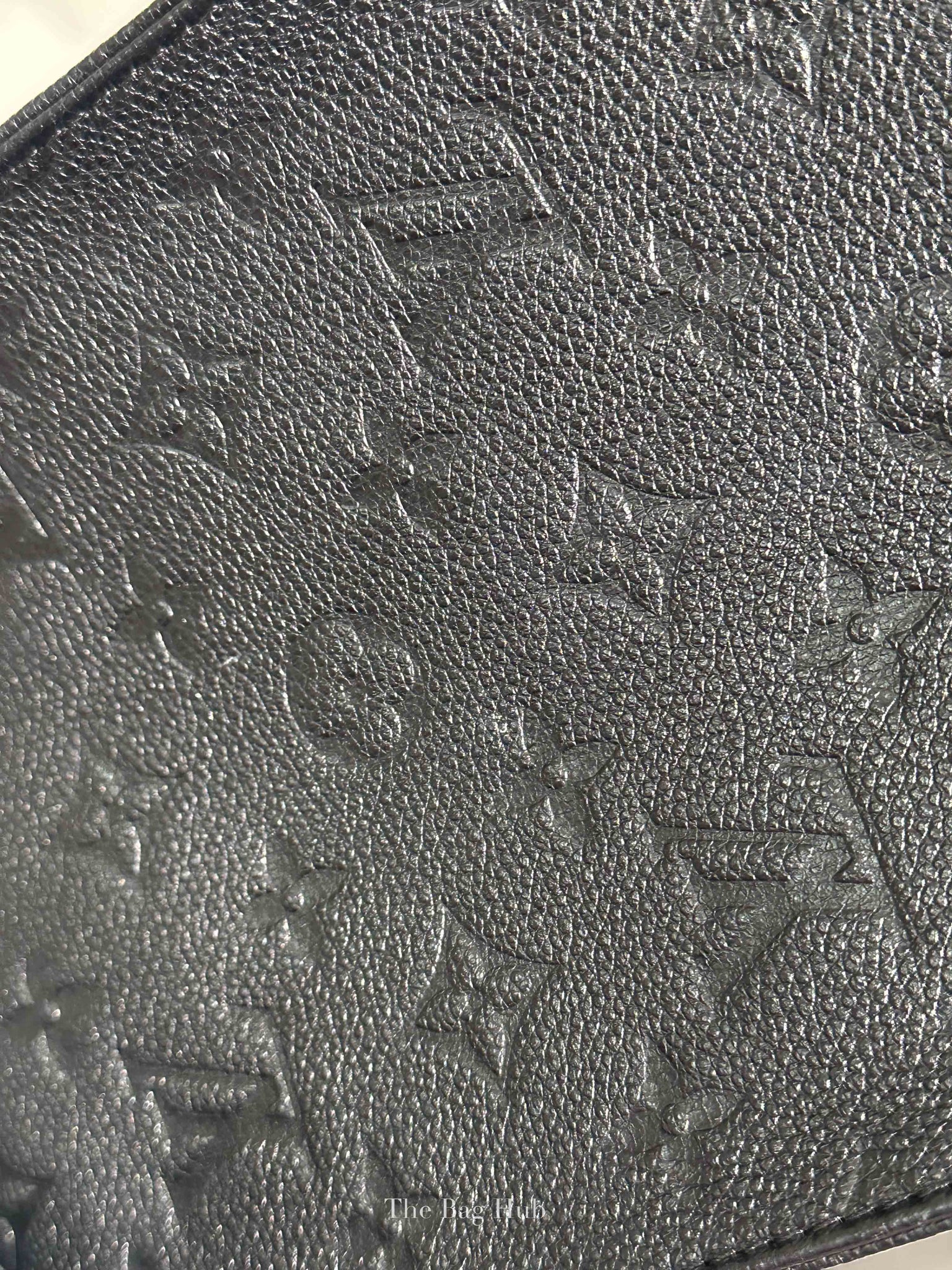 Louis Vuitton Black Leather Empreinte Monogram Giant OnTheGo MM Tote Bag