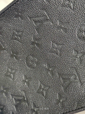 Louis Vuitton Black Leather Empreinte Monogram Giant OnTheGo MM Tote Bag