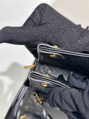 Louis Vuitton Black Leather Empreinte Monogram Giant OnTheGo MM Tote Bag