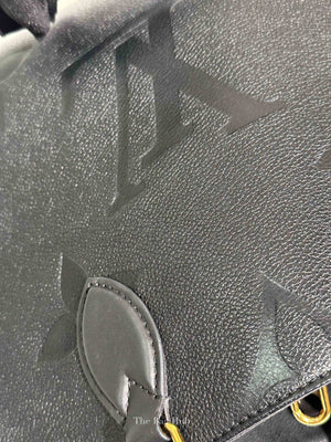 Louis Vuitton Black Leather Empreinte Monogram Giant OnTheGo MM Tote Bag