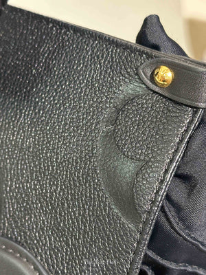 Louis Vuitton Black Leather Empreinte Monogram Giant OnTheGo MM Tote Bag