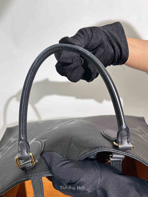Louis Vuitton Black Leather Empreinte Monogram Giant OnTheGo MM Tote Bag