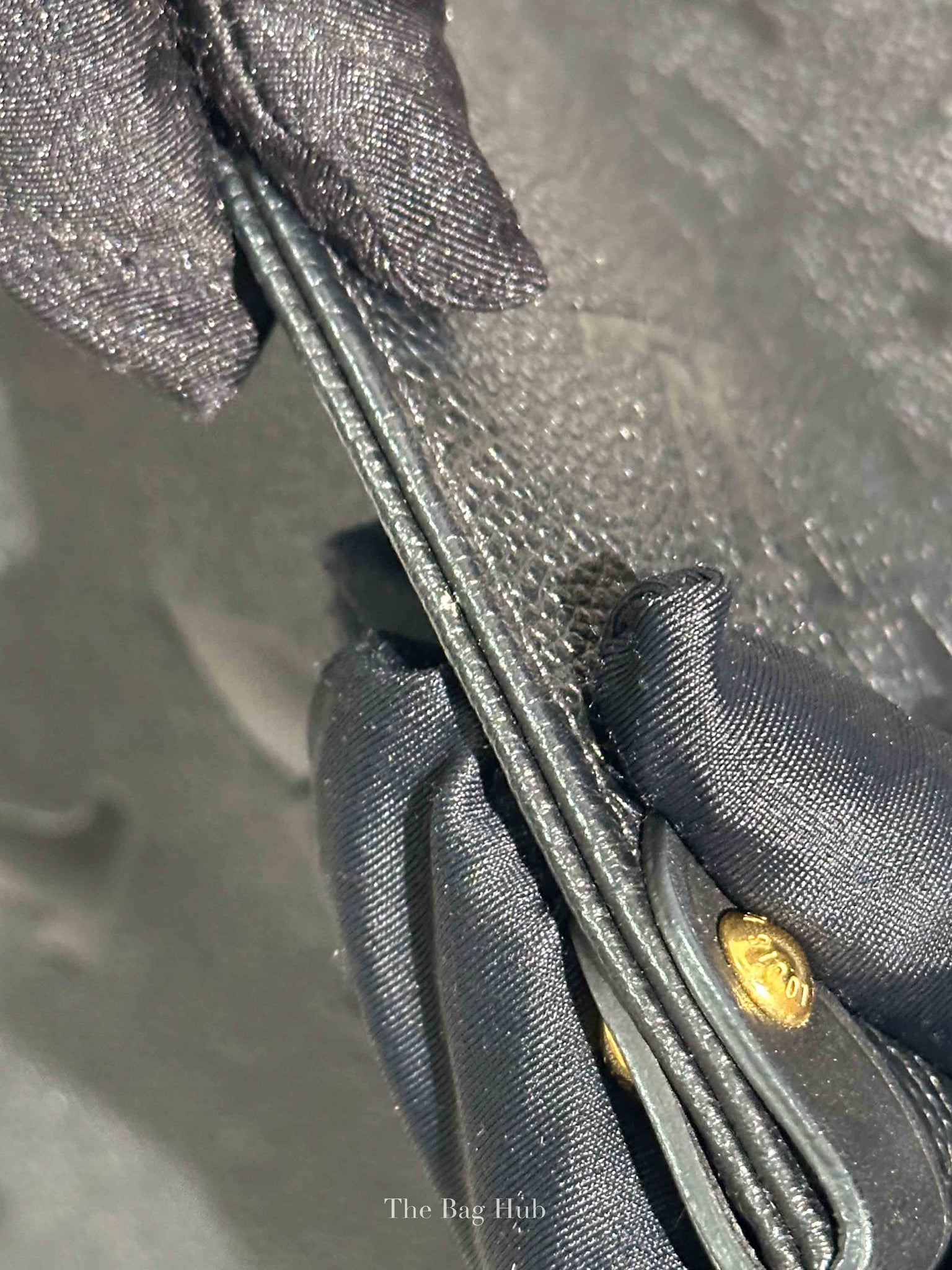 Louis Vuitton Black Leather Empreinte Monogram Giant OnTheGo MM Tote Bag