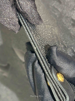 Louis Vuitton Black Leather Empreinte Monogram Giant OnTheGo MM Tote Bag