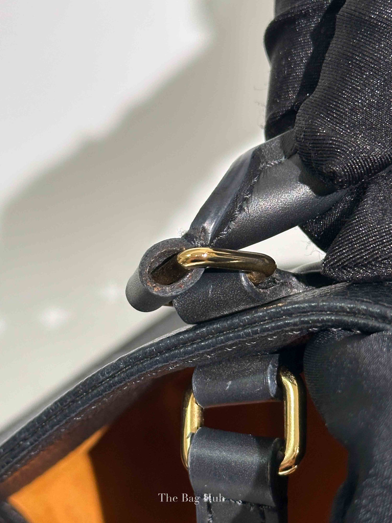 Louis Vuitton Black Leather Empreinte Monogram Giant OnTheGo MM Tote Bag