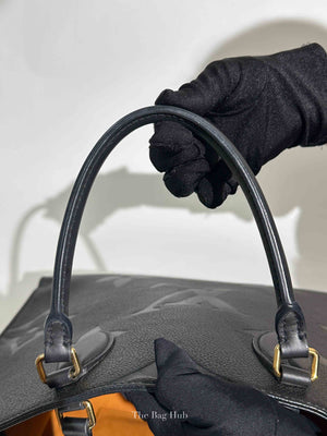 Louis Vuitton Black Leather Empreinte Monogram Giant OnTheGo MM Tote Bag