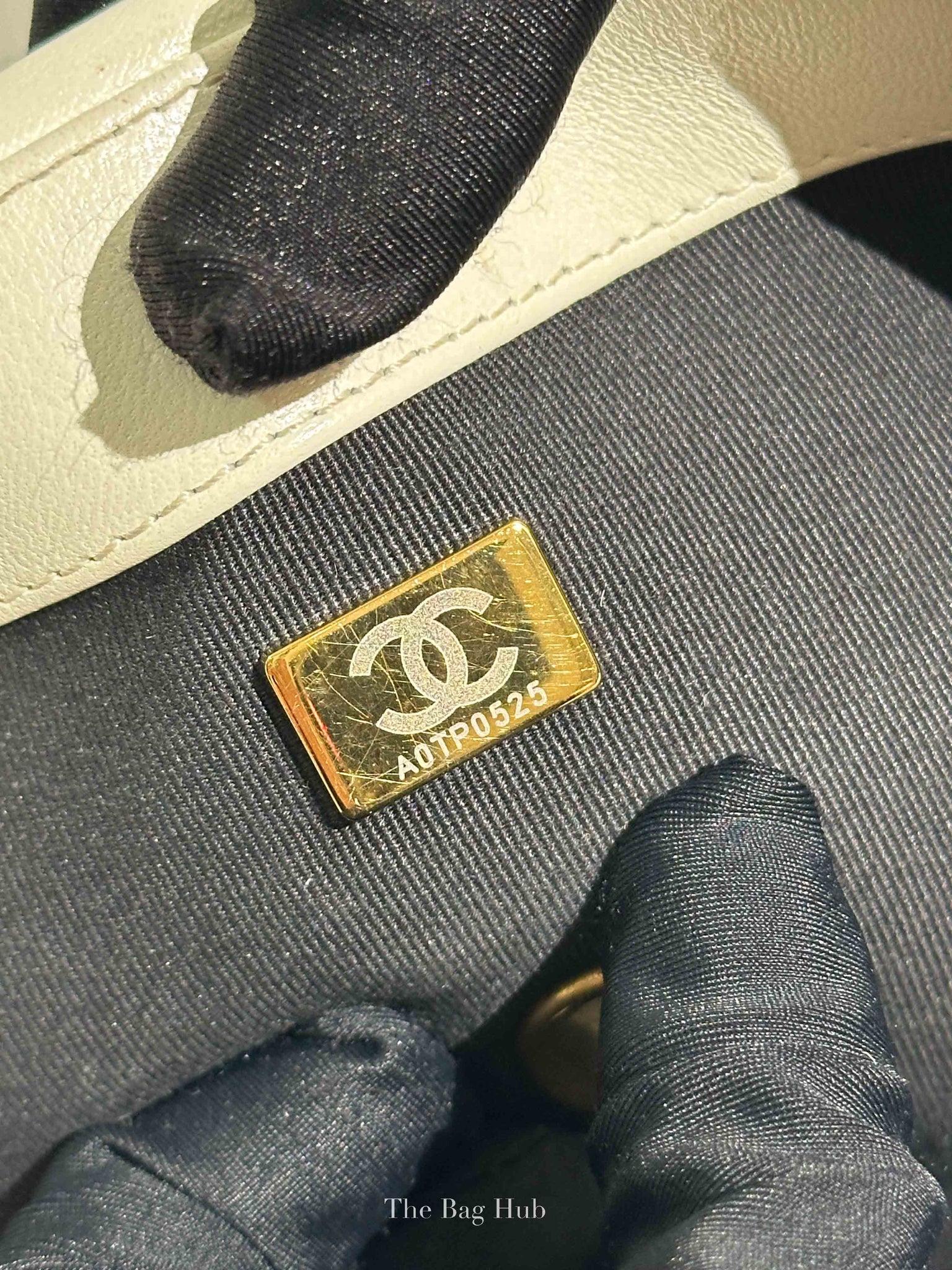 Chanel White Lambskin C19 Flap Bag