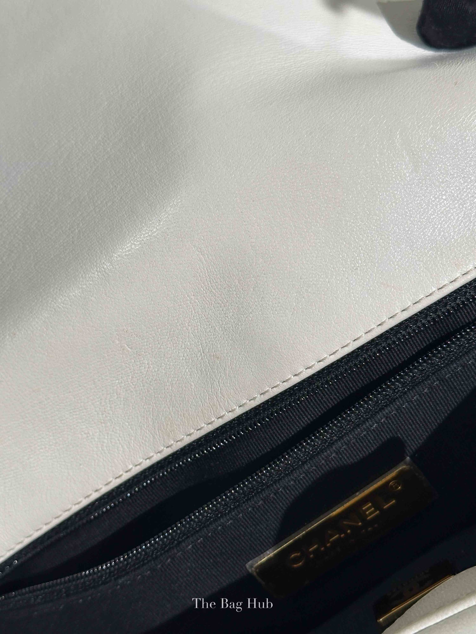 Chanel White Lambskin C19 Flap Bag