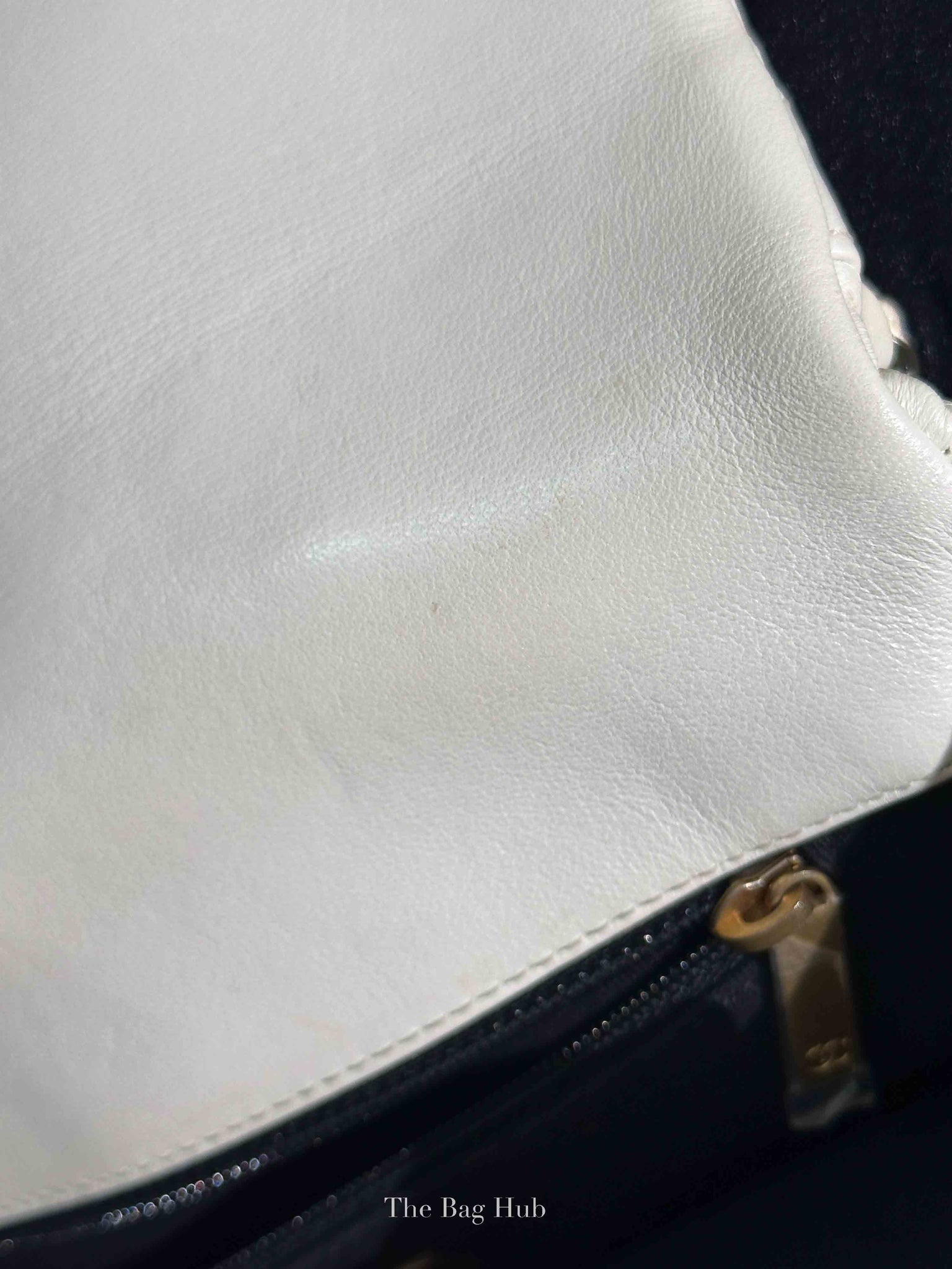 Chanel White Lambskin C19 Flap Bag