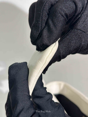 Chanel White Lambskin C19 Flap Bag
