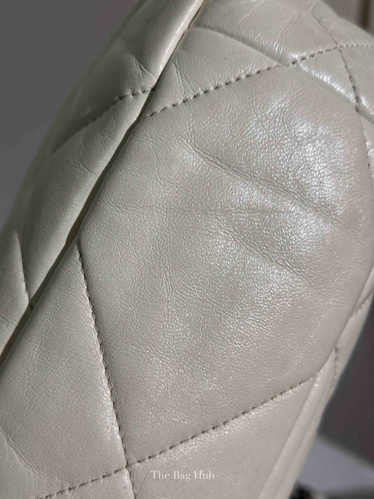 Chanel White Lambskin C19 Flap Bag